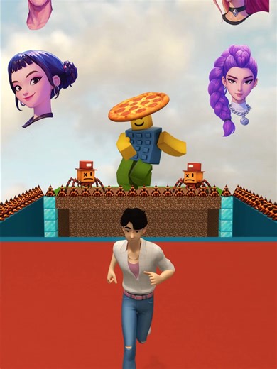 KPop Demon Hunters vs Sky Jump CHALLENGE #gmod #sfm | k-pop