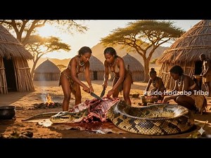 Hadzabe Tribe Hunting Wild Python Hunt And Traditional Tribal Feast In Africa