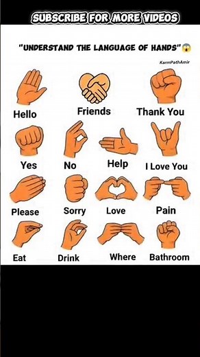 Learn Hand Language in 30 Seconds 🤯 | Secret Signs You Must Know! #Bouncingball