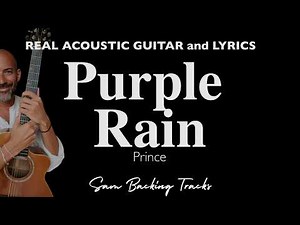 Purple Rain - Acoustic Karaoke | Original Key (Prince)