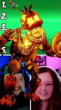 Blindly RANK these FNaF Animatronics! w/ ‪@Un_Elysian‬ #fnaf #fivenightsatfreddys #shorts