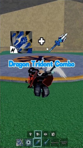 FASTEST DRAGON TRIDENT COMBO 🔱 #bloxfruits #roblox #combo