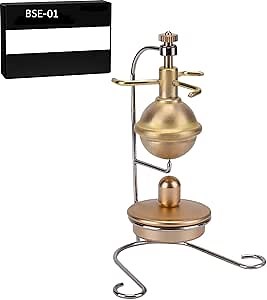 Aetheria Mini Engine Pure Copper Verticle Type Steam Engine Physics Engine for Adult-6.8 x 10 x 13.2CM- BSE-01