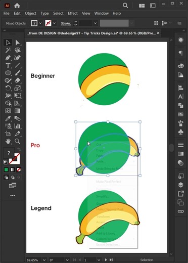 Tip Design #dedesign #illustratortutorial #illustratortips #illustratortricks #graphicdesign