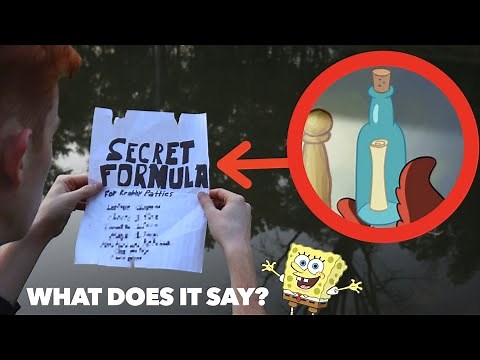 I FOUND THE KRABBY PATTY SECRET FORMULA IN REAL LIFE! *We Read It!*