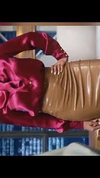 incredible collection and super classy leather pencil skirts and satin blouse ideas for #k24