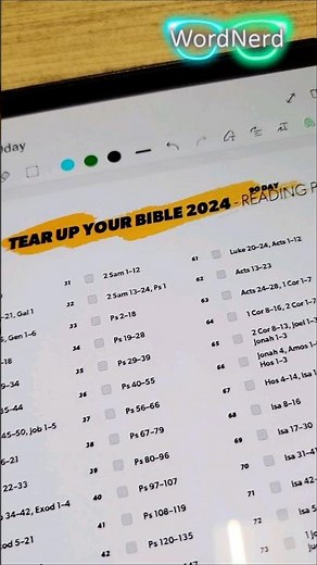 Bible Reading Plan for 2024