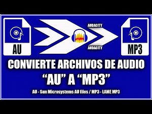 Convertir audio au a mp3 - Audacity