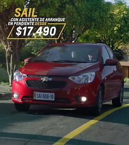 Llévate ya tu Chevrolet Sail con asistente de arranque en pendiente desde $17.490 y paga desde mayo. Conoce más: http://bit.ly/2FmMK5V | Chevrolet