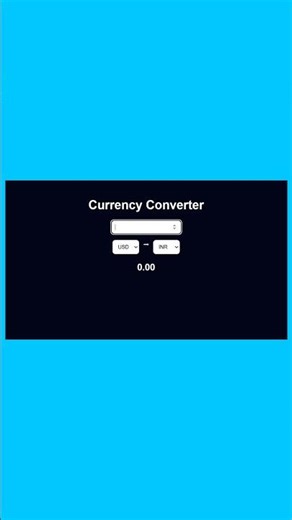 1 USD = ₹83 😳 #react #currencyconverter