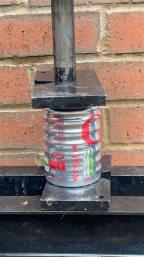 Unbelievable Hydraulic Press Crush – Watch a Diet Coke Can Explode Vertically!