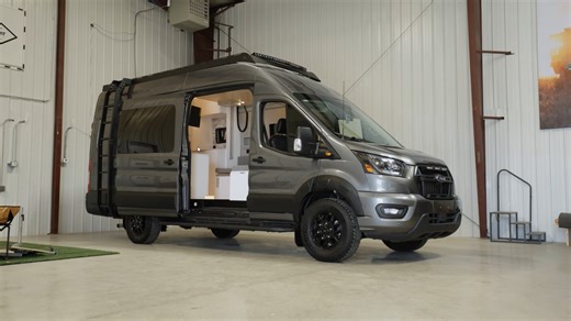 This Bespoke, Modern Camper Van Looks and Feels Like a Luxurious Studio Apartment