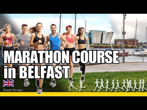 Marathon course at Belfast City Marathon