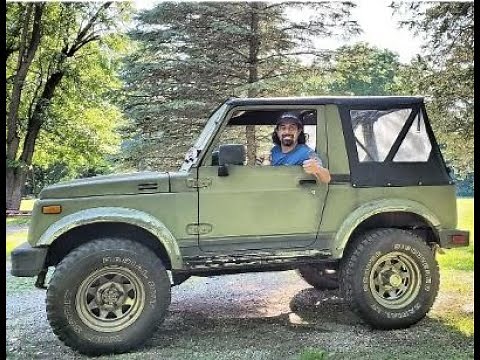 Installing soft top on Suzuki Samurai using Hwy83 SUZUKI 3 piece support bow ‪@Hwy83SUZUKI‬