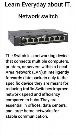 Network Switch Explained ⚡🔀| #shorts #computer