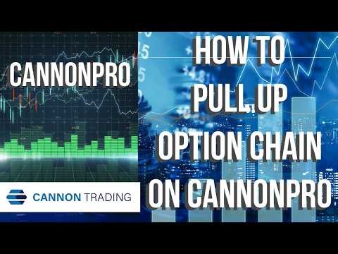 CannonPro - How to Pull Up Option Chain