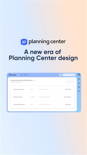 1.5K views · 13 reactions | Same functionality, fresh look ✨ Enable the open beta in your profile settings to experience smoother navigation across Planning Center. Everything’s in the same place—just with fresh, modern look. Learn more on the blog! [Link in bio] | Planning Center | Facebook