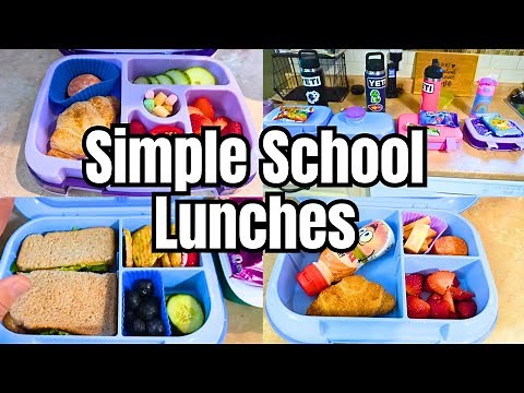 EASY SCHOOL LUNCHES | REALISTIC SCHOOL LUNCH IDEAS | WEEK OF SCHOOL LUNCHES | LUNCHBOX IDEAS
