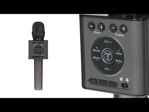 Ручной караоке микрофон с динамиком и аккумулятором