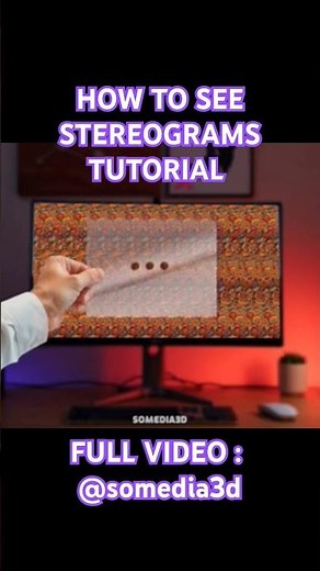 HOW TO SEE STEREOGRAMS (MAGICEYE IMAGES) TUTORIAL #uncover #stereogram #magiceye
