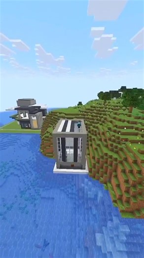 Minecraft Modern House Build 🏡 Easy & Stylish! #shorts