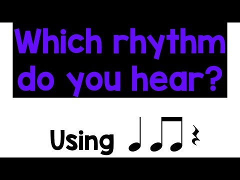 Which rhythm? #4 (rhythm comparison practice)