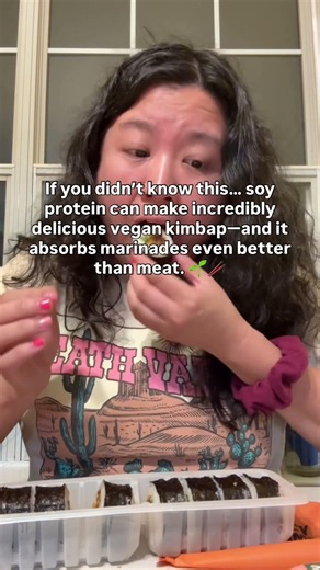 Soy proteins makes delicious kimbap