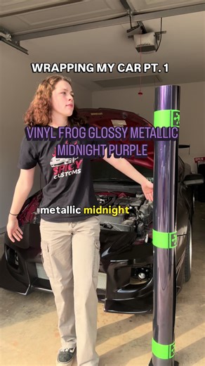 Glossy Metallic Midnight Purple Car Wrap Tutorial