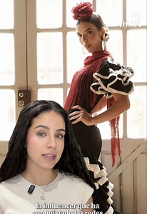 Elena Gortari, traje de flamenca de raíces