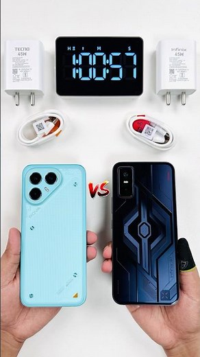 Tecno Pova 7 Pro 5G vs Infinix GT 30 Pro 5G+ Charging Test