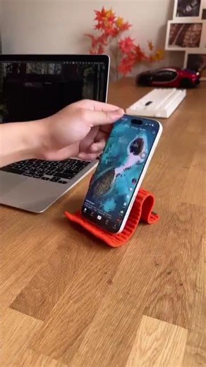 Flexible silicon Phone holder stand, Bendable Rollable Foldable Design