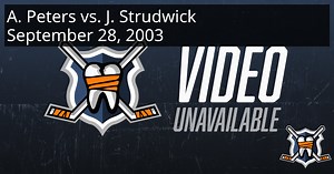 Andrew Peters vs. Jason Strudwick, September 28, 2003 - Buffalo Sabres vs. Chicago Blackhawks | HockeyFights