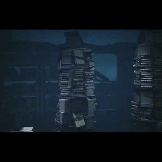 The Chase of Long Neck Teacher in the Library-Little Nightmares II