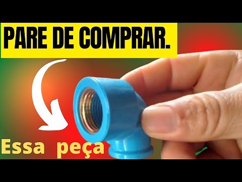 Como fazer rosca em joelho em tubo PVC. para sua torneira.. não compre joelho azul de rosca. faça.
