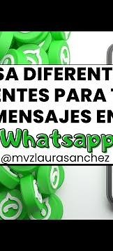Cómo cambiar el formato de texto en whatsapp / cómo usar letras de colores en whatsapp