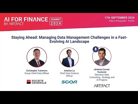 Managing data management challenges in a fast-evolving AI landscape with SCOR & SOCIETE GENERALE