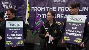 Thousands of ambulance workers go on strike in UK