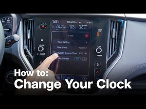 How To Change Your Clock | Subaru Guide