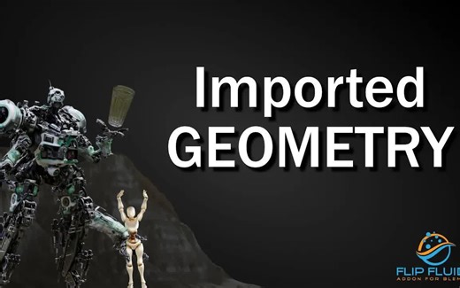iBlender中文版插件 掌握 FLIP Fluids 中的几何导入 |完整指南系列第 5 集 Blender流体模拟教程