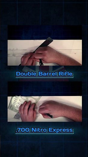 Colossal Power. .700 Nitro Express Blueprint #shorts