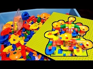 MARBLE RUN ASMR | 24 Minutes Satisfying with Unboxing Lego Marble Run Race Set Toy No Talking