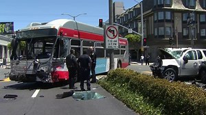 6 People Hurt After SUV Slams Into Muni Bus in San Francisco
