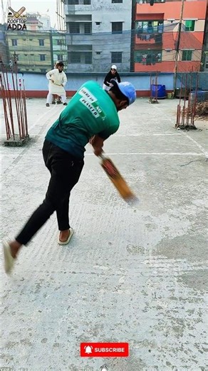 Rooftop Cricket Fun Zone 🏏 #cricketfunny #cricket #cricketlover #funny #icc #skating #shorts #ipl