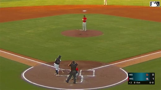 Malcolm Moore hits his first professional home run