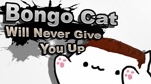 178K views · 3.2K reactions | Never Gonna Give You Up - Played by Bongo Cat I uploaded the 3 min version, but facebook nagged about it and (C) infringement. https://www.youtube.com/watch?v=dtPMPJtgneM | Bone Apple Tea | Facebook