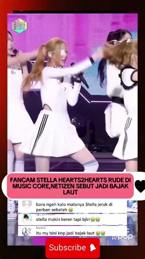 FANCAM STELLA HEARTS2HEARTS RUDE DI MUSIC CORE,NETIZEN SEBUT JADI BAJAK LAUT