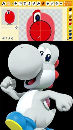 How to make White Yoshi from Yoshi #whiteyoshi #yoshi