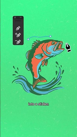 Kickstart your next design project with #AdobeIllustrator's new Concept to Vector feature! 🐠