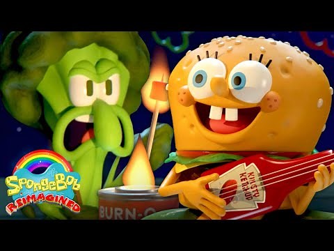 If SpongeBob Was Made Out of Food 🥦 | "The Camping Episode" | SpongeBob: Reimagined