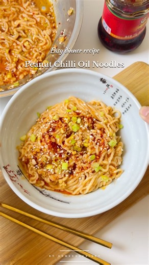 Peanut Chilli Oil Maggi Noodles 🌶️🥜 | Spicy & Easy!#shorts #dinner #lunch